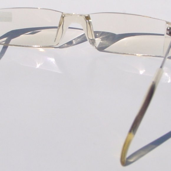 (NWT) Vintage 90's Rectangle Rimless Half Frame Reading Sunglasses +3.00 (Pink) - Picture 3 of 4